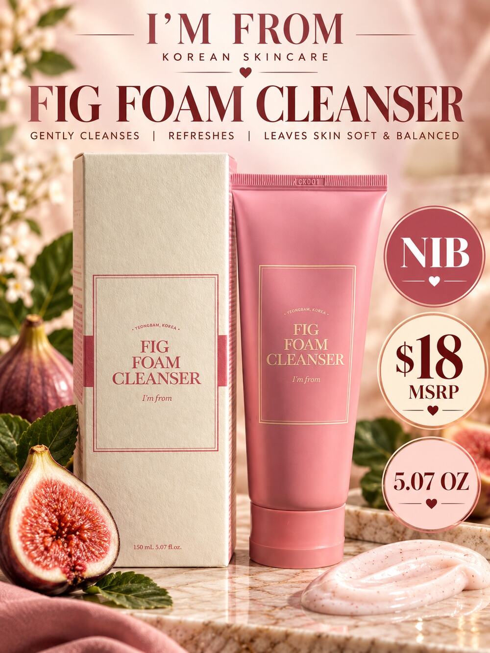I'm From Fig Foam Cleanser NIB